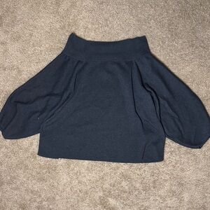 H&M Black Ribbed Knit Top with Tag